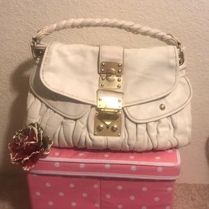 Besso White Quilted Leather shoulder Bag. #14